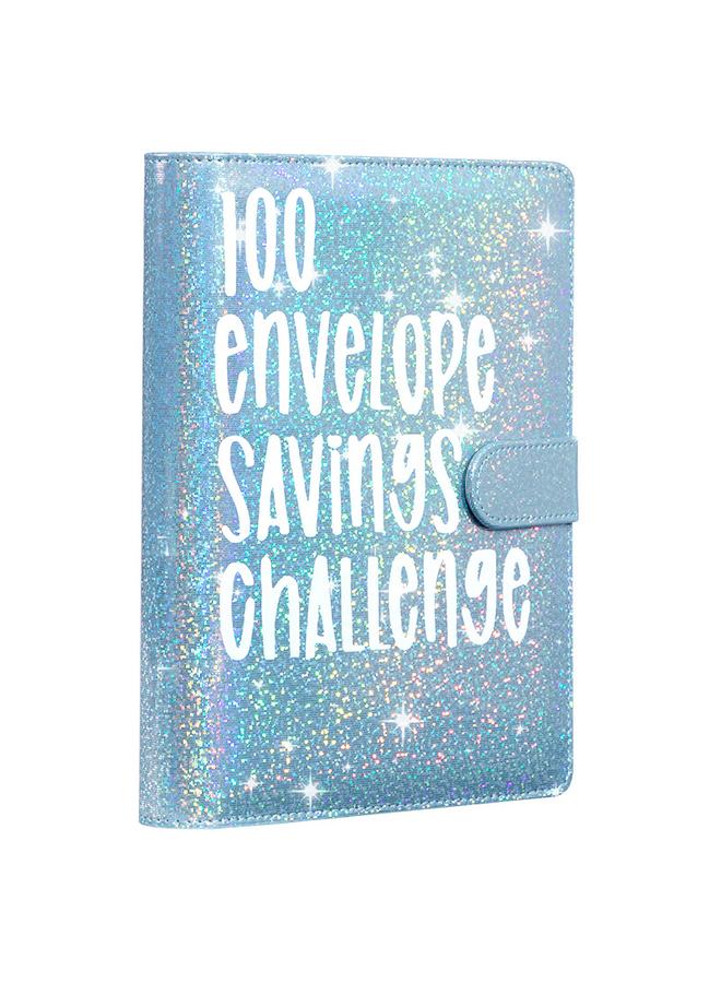 Bluejw Cross-border 100 Envelope Challenge 100 Notepad Password Lock Hand Ledger Loose-leaf Savings. - Image 1