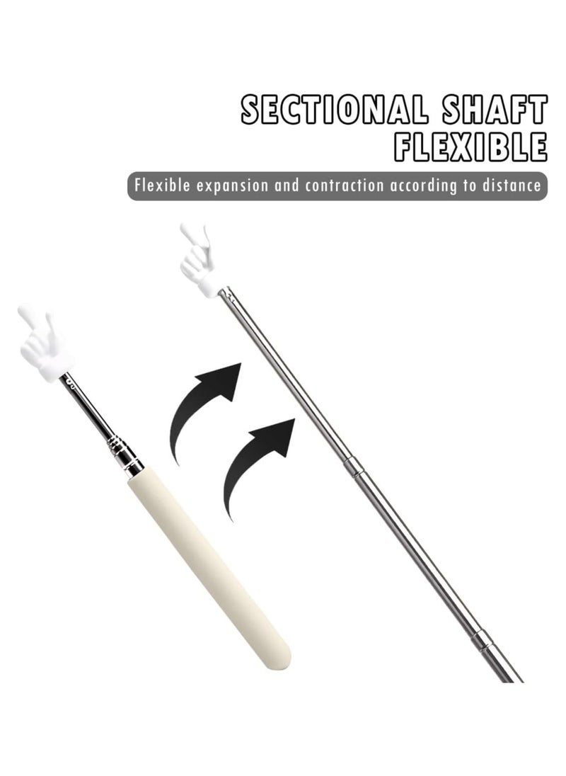 RATSAW - Telescopic Teachers Pointer 3 Pack Extendable Teaching Pointer Stick Retractable Classroom Pointer Mini Hand Pointer Finger Pointer Stick for Classroom Kindergarten Teacher School Supplies - Image 1
