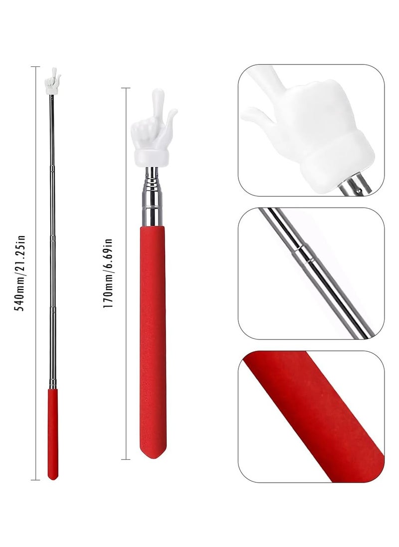 RATSAW - Telescopic Teachers Pointer 3 Pack Extendable Teaching Pointer Stick Retractable Classroom Pointer Mini Hand Pointer Finger Pointer Stick for Classroom Kindergarten Teacher School Supplies - Image 1