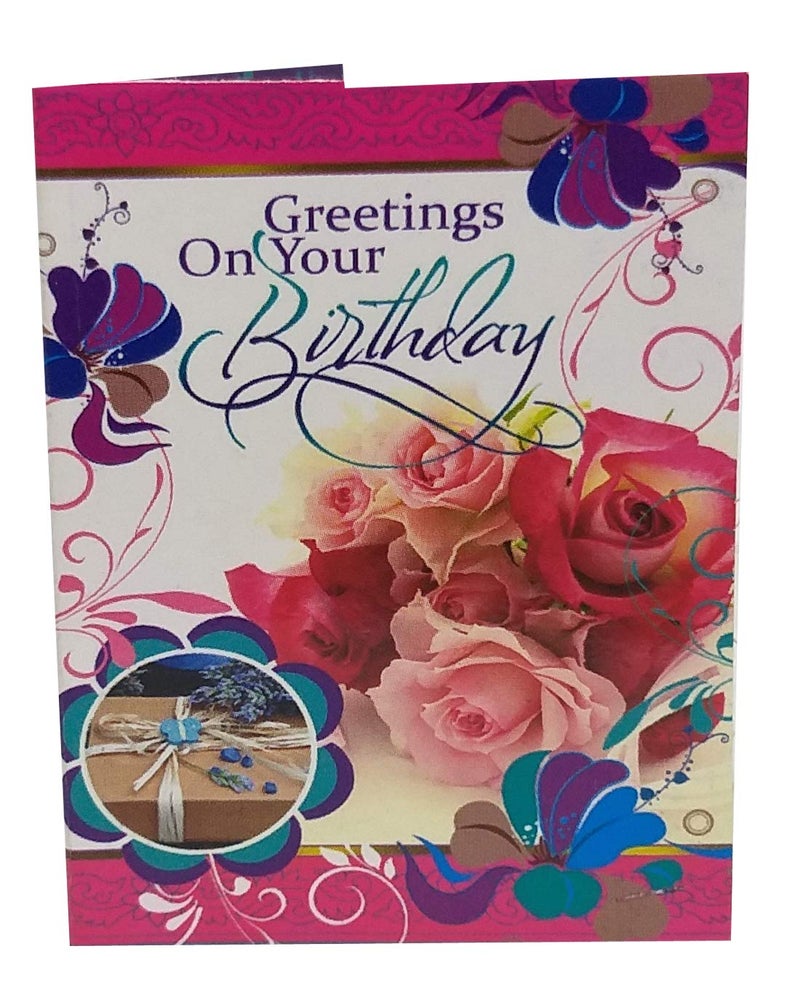 Saugat Traders Birthday Gift for Girlfriend-Wife-Heart Shape Box of 3 Rose with Soft Toy & Small Greeting Card - Image 2