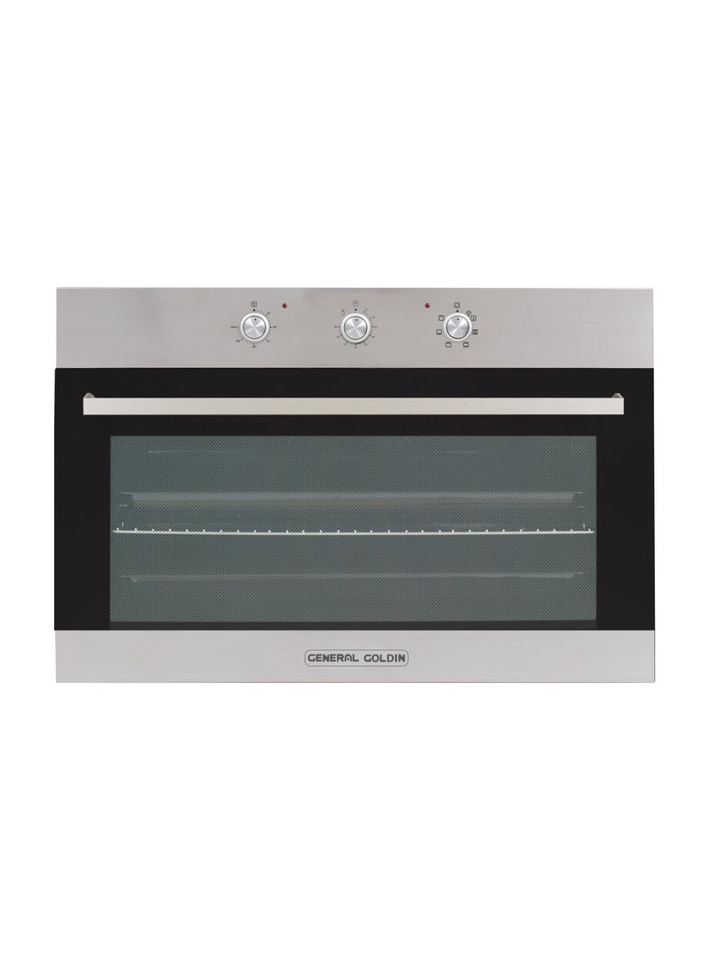 جنرال جولدن فرن كهربائي مدمج، سعة كبيرة جدًا، 73 لتر، مع شواية، 6 برامج طهي، 90×60 سم، مؤقت، 2 مروحة، 2 صينية، مادة سهلة التنظيف، عالية الجودة - Image 1