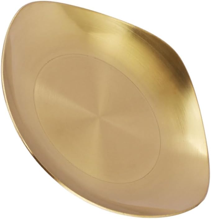Stainless Steel Appetizer Serving Plate For Sauces Dips Condiments 10 5X10 5X2CM Size - Image 1