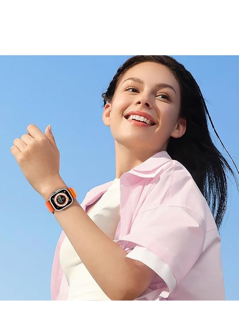 Generic - Trail/Alpine Loop Nylon Band Compatible with Apple Watch Ultra 2/Ultra Band 49mm 45mm 44mm 42mm, Adjustable with Metal C-Hook Strap for iWatch Ultra Series 9/8/7/6/5/4/3/2/1/SE2/SE - Image 1