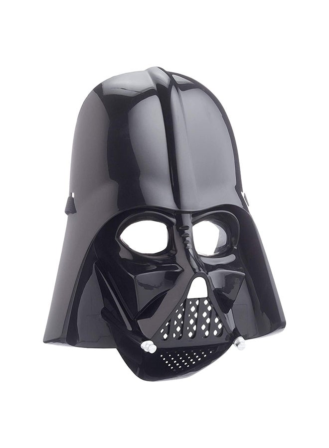 Dark Sci-Fi Space Trooper Mask – Full Face Plastic Costume Helmet for Kids & Adults – Standard Size for Halloween, Cosplay & Dress-Up - Image 1