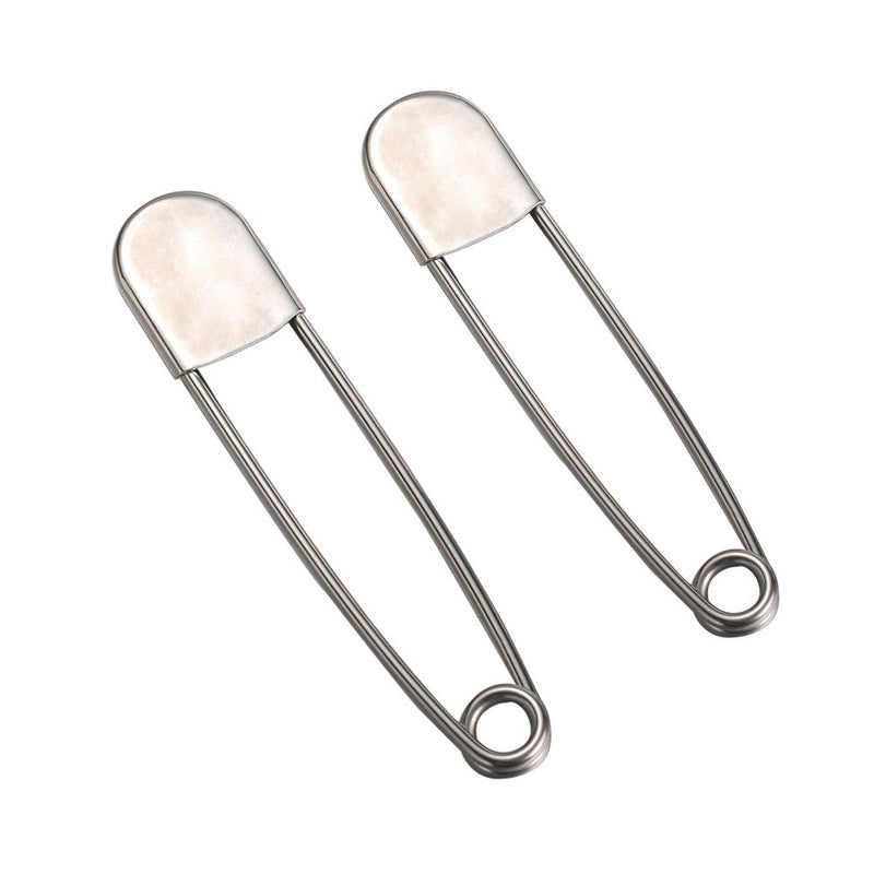 6 Piece Stainless Steel Heavy Duty Safety Pins Bulk Extra Large Heavy Duty Power Pins for Blankets Skirts and Kilt Sewing Crafts Fashion Decorations