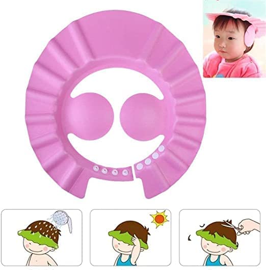AARSH® Soft Adjustable Visor Hat Safe Shampoo Shower Bathing Protection Bath Cap for Toddler, Baby, Kids, Children (Multi Color) - Image 3