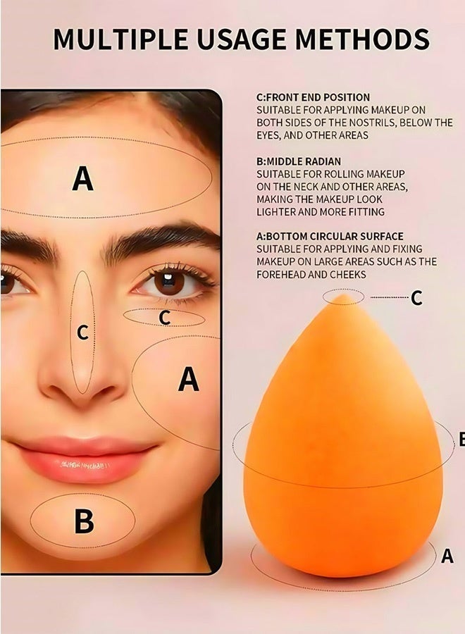 ايسكوت مجموعة فرش مكياج من 15 قطعة، 12 فرشاة مكياج متعددة الاستخدامات مع إسفنجتين مكياج وإسفنجة مكياج واحدة، كريم أساس وأحمر خدود وخافي عيوب وتظليل وفرشاة عيون، للمبتدئين والمحترفين - Image 3