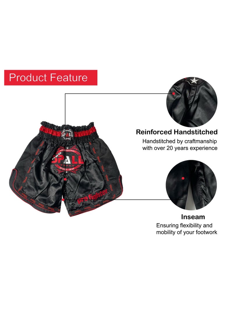 Spall Boxing Shorts For Men Muay Thai Shorts For Kickboxing Wrestling Grappling Fight And Cross Training Martial Arts Training Gym Clothing - Image 3