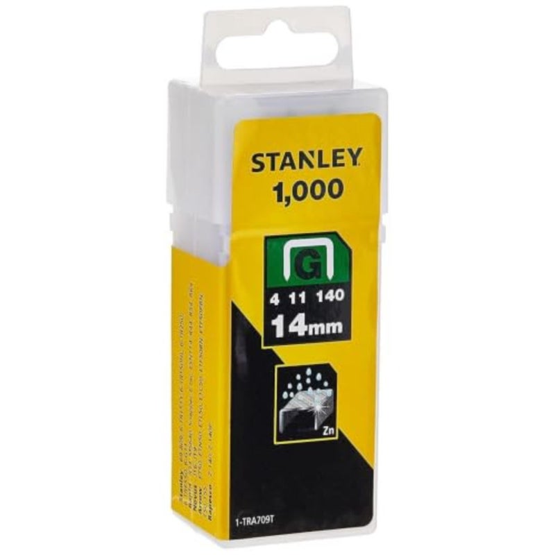 1-Tra709T 14mm Heavy-Duty Staple 1000 Pieces,Yellow Corrosion Resistant Galvanised Construction, Compatible with all Tackers - Image 5