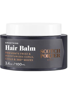 scotch porter Scotch Porter Smoothing Hair Balm for Men | Instantly Controls, Moisturizes, Defines & Adds Shine | Free of Parabens, Sulfates & Silicones | Vegan | 3.4oz  - Image 1
