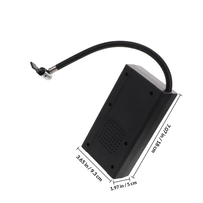 Portable Tire Pump Multi Function Inflator With Tire Pressure Gauge Essential Car Tool For Trips Emergency Tire Repair - Image 2