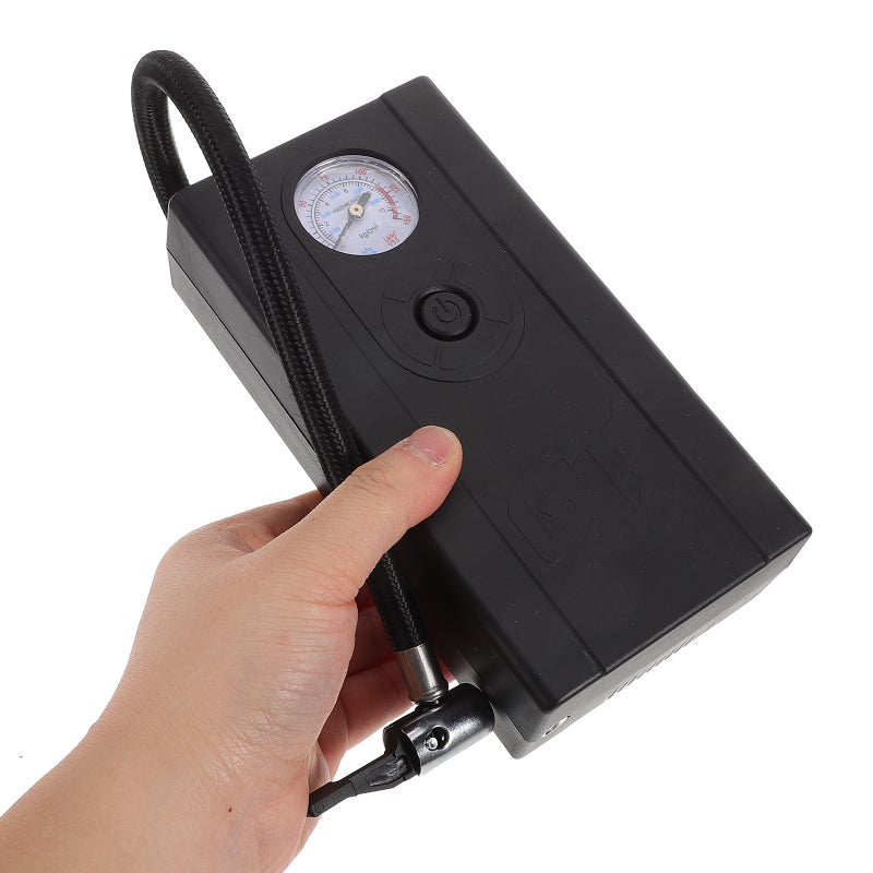 Portable Tire Pump Multi Function Inflator With Tire Pressure Gauge Essential Car Tool For Trips Emergency Tire Repair - Image 3