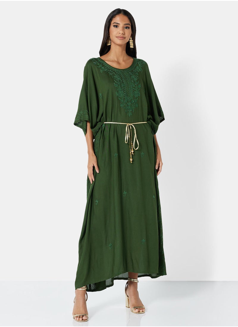 ARABIAN CLOSET EMBROIDERED KAFTAN  - Image 1
