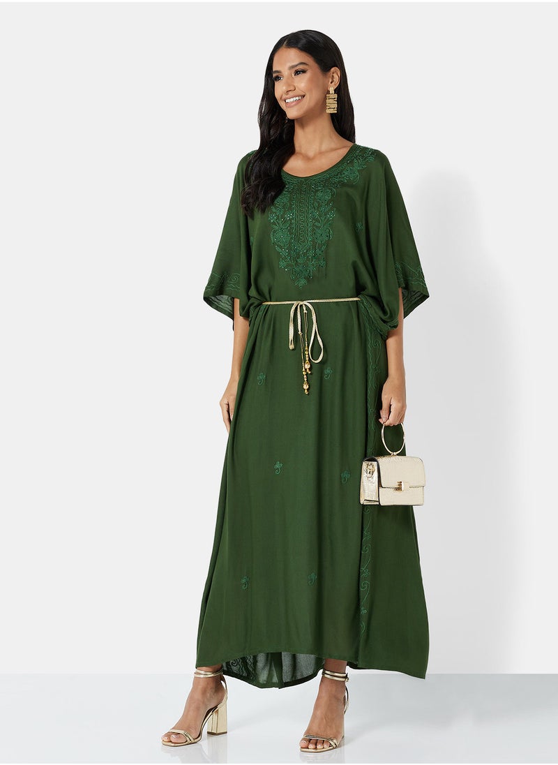 ARABIAN CLOSET EMBROIDERED KAFTAN  - Image 3