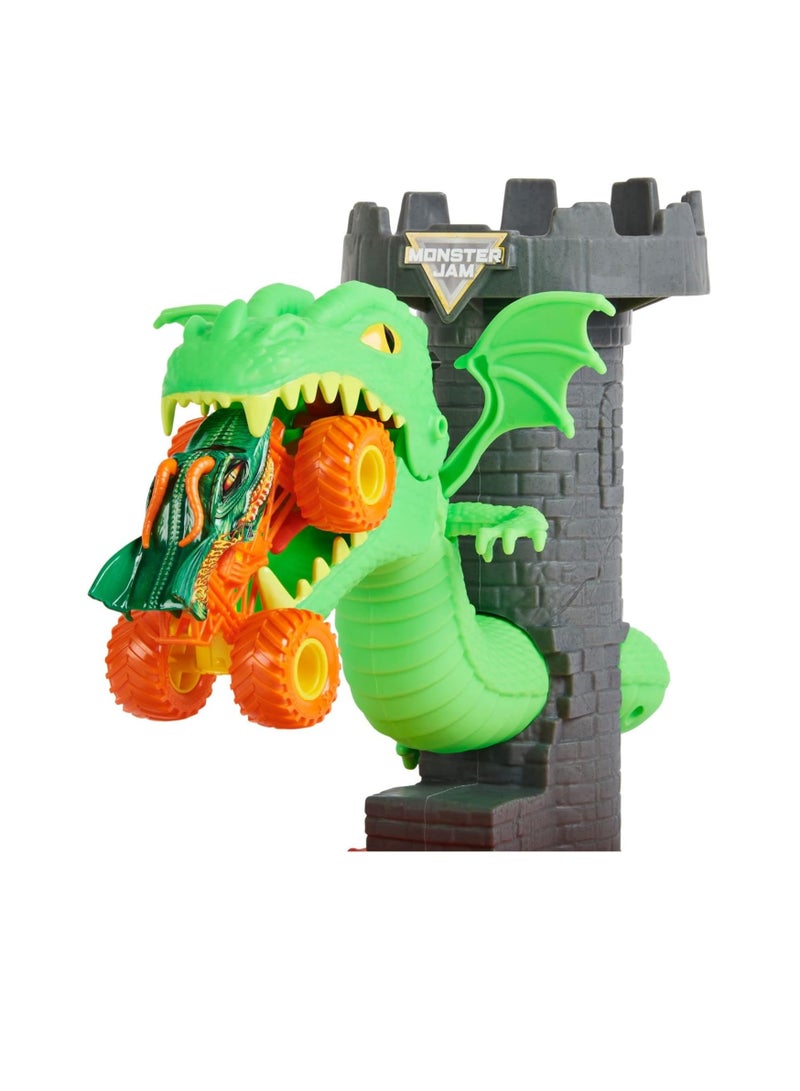 Monster Jam Dragon Playset with Exclusive 1:64 Scale Truck, Kids Toys for Boys Green Ages 3 and up - Image 5