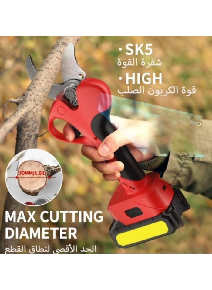 Denx Portable Cordless Electric Tree Pruning Shears, Replaceable Blades, 500W Battery - Image 5