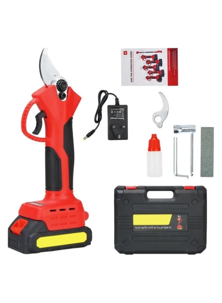 Denx Portable Cordless Electric Tree Pruning Shears, Replaceable Blades, 500W Battery - Image 1