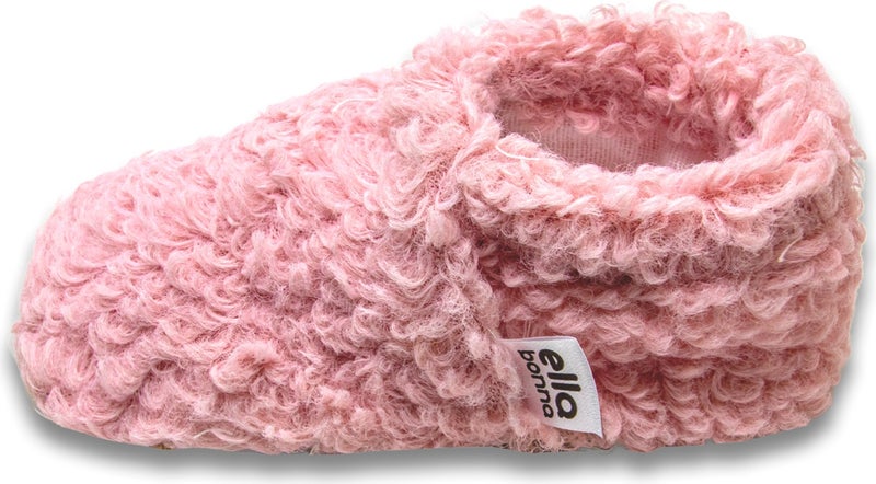 Ella Bonna Tedy Baby Slippers Home Booties, Non-Slip Sole, Organic Cotton Lining, Home Nursery Shoes Pink  - Image 4