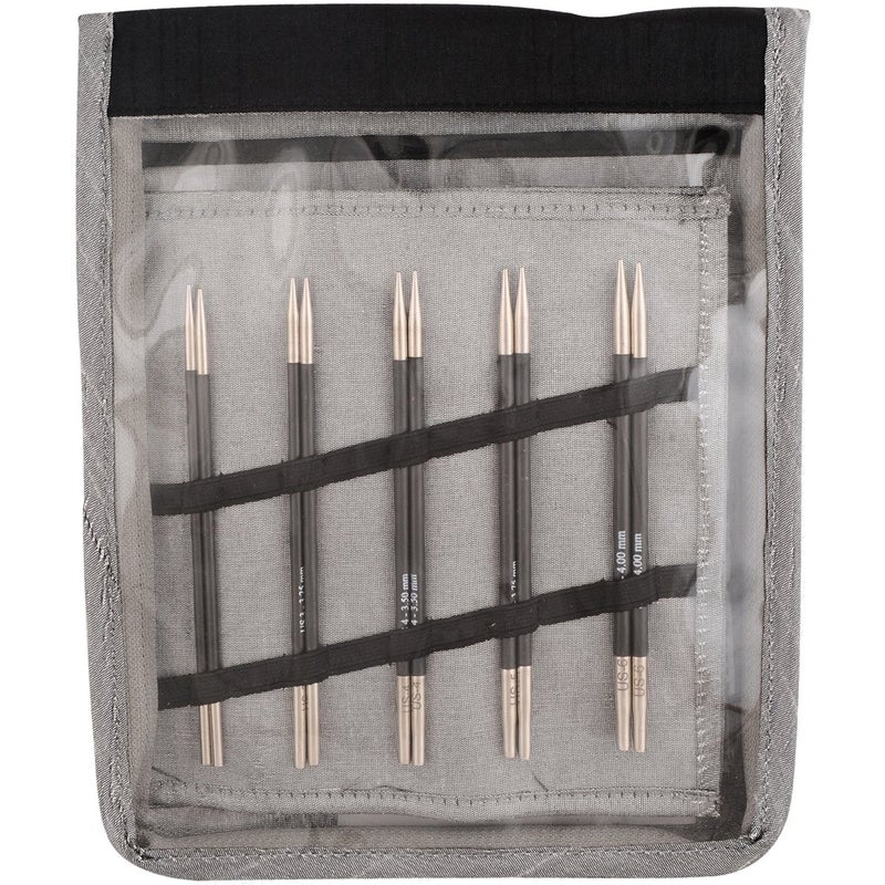 Knitters Pride Karbonz Deluxe Interchangeable Needles Set US 25 3 4 5 6 7 8 9  10