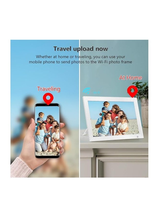 Generic - FRAMEO Smart Wifi Digital Photo Frame 10.1 inch 16G Internal Storage 1280x800 IPS Touch Screen Motion Sensor Auto-Rotation Share Photos and Videos Instantly via Frameo APP (10.1 inch) - Image 1