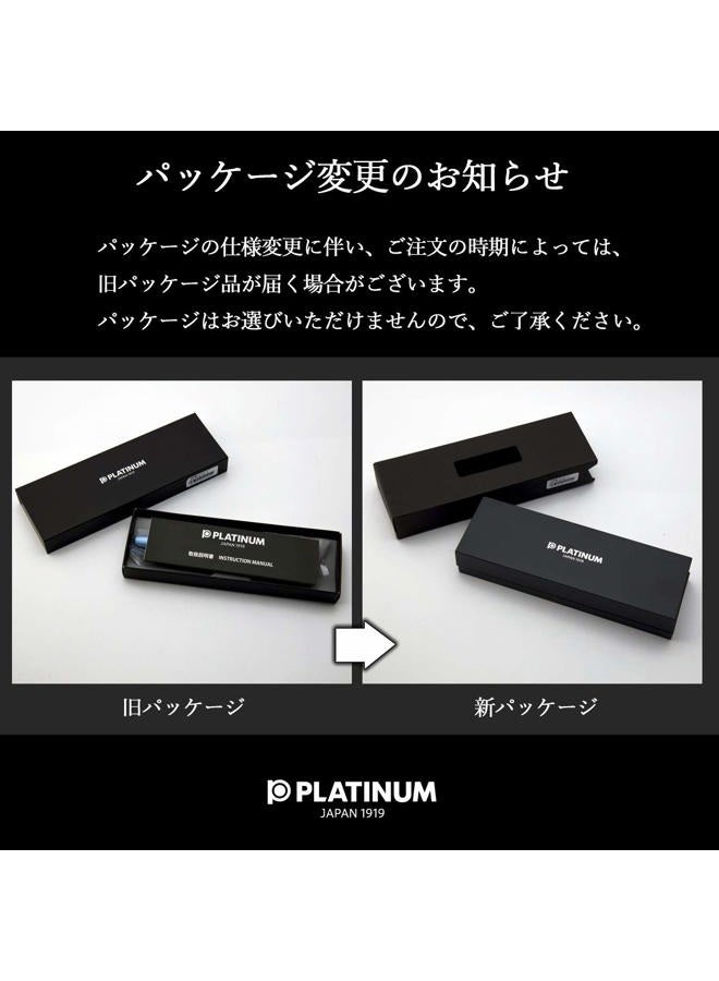 Platinum Fountain Pen, Plaisir Fine Nib, Frosty Blue - Image 5