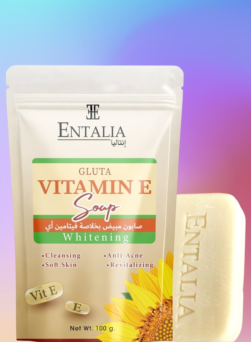 إنتاليا صابون فيتامين E التيلندي لتنظيف البشرة الرقيقة مضاد لحب الشباب 100جرام