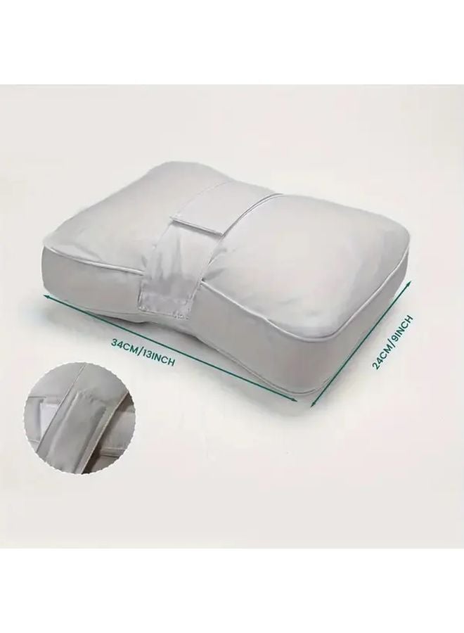 Gray Adjustable Leg Pillow For Side Sleepers Reduces Friction Comfortable Support Cushion - Image 4