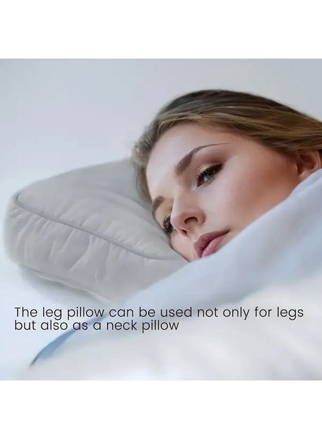 Gray Adjustable Leg Pillow For Side Sleepers Reduces Friction Comfortable Support Cushion - Image 5