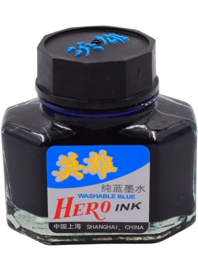 Hero Washable Blue Ink Bottle - Image 1