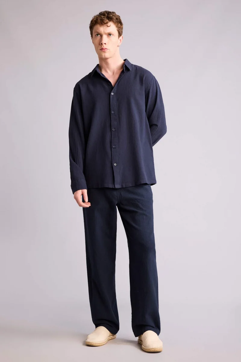 DeFacto Baggy Fit 100% Cotton Trousers