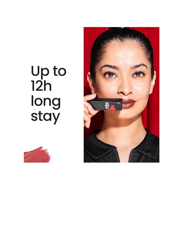 Color Cupid Velvety Intense Color 12-Hour Stay Bullet Lipstick | Infused with Hyaluronic Acid & Jojoba Oil | Transfer proof & Smudge Proof | Love Season | Sunkissed Nude | 4.1g - Image 4