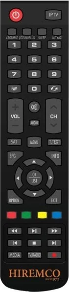 AYT Hiremco Turbo Ip Magbox Ip Discovery Arnix Satellite Receiver Remote Control