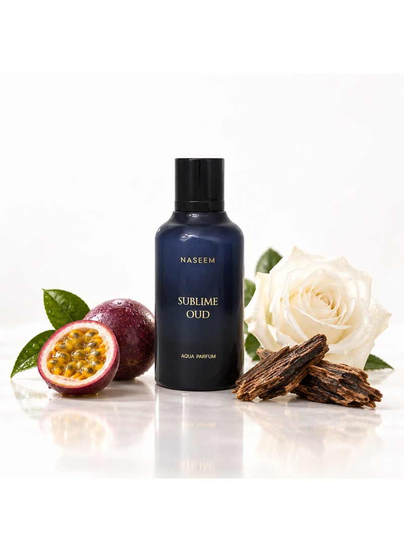 Naseem Sublime Oud Eau De Parfum Aqua Perfume for Men & Women - 100ml - Image 1
