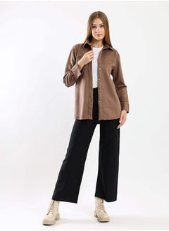 suede-curved-hem-shirt