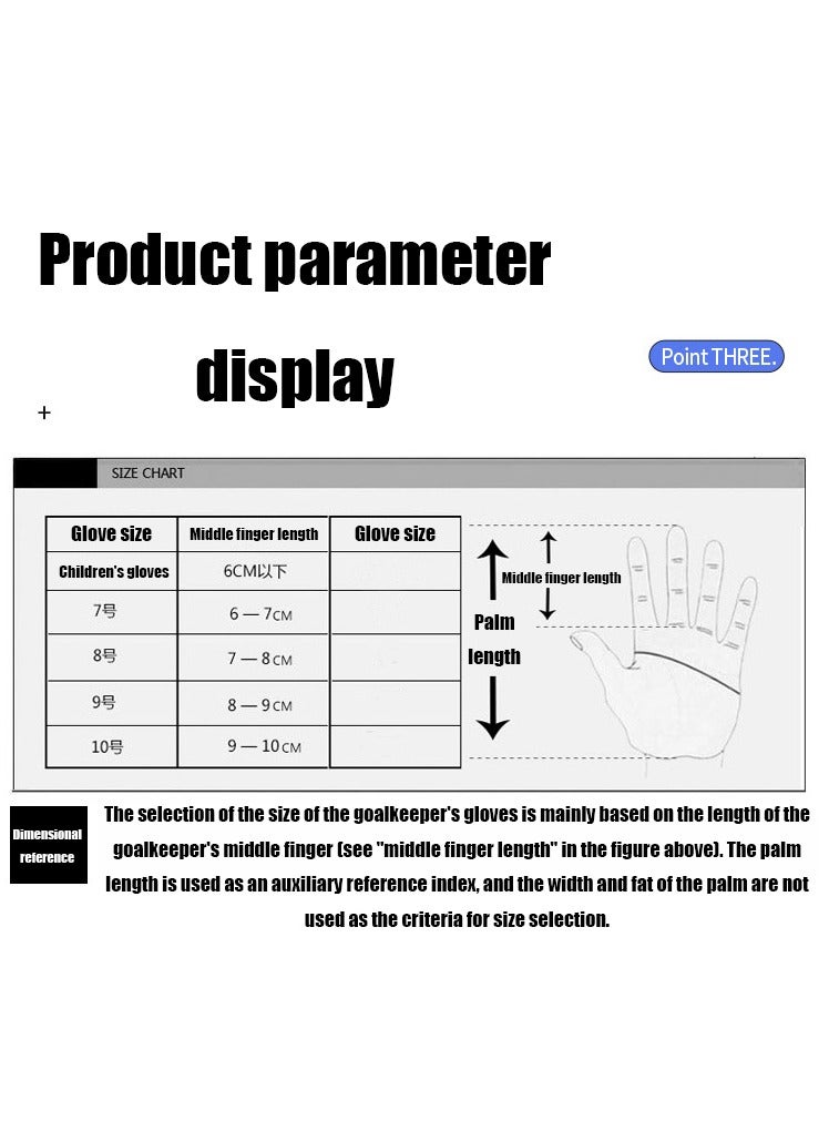NIBEMINENT قفازات حارس مرمى كرة القدم المطاطية الاحترافية PREDATOR PRO قفازات حارس مرمى كرة القدم غير قابلة للانزلاق - Image 3