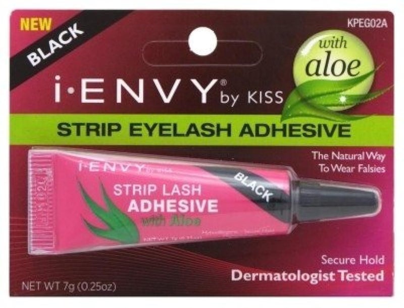 i.Envy Kiss I Envy Strip Eyelash with Aloe Adhesive Black 0.25oz (2 Pack) - Image 4
