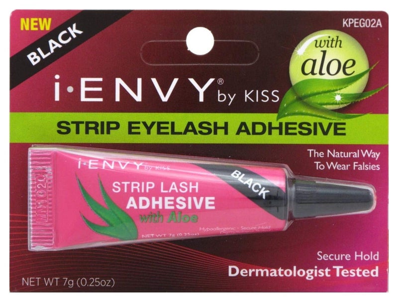 i.Envy Kiss I Envy Strip Eyelash with Aloe Adhesive Black 0.25oz (2 Pack) - Image 3