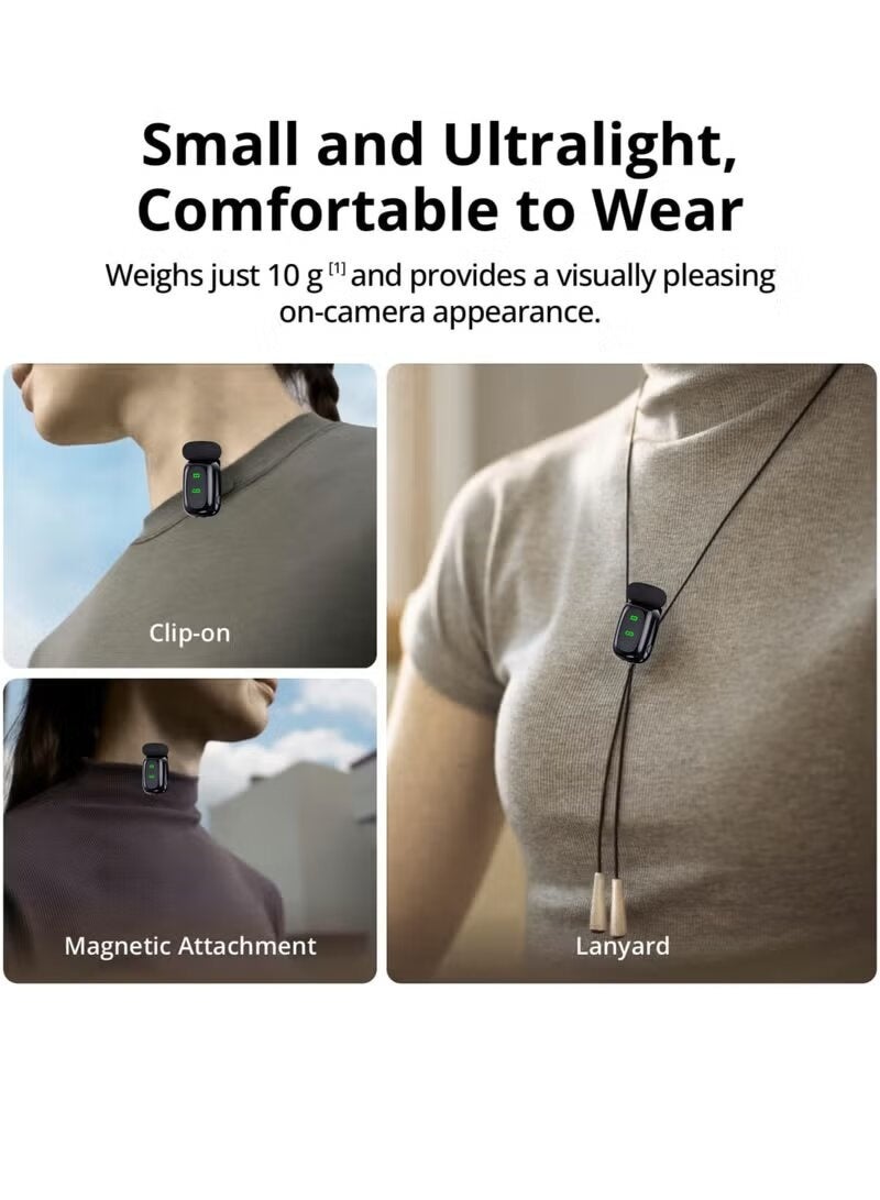 ELTRAZONE T80 Wireless Lavalier Microphone System, Noise Reduction, Clear Wireless Transmission, Lightweight Plug-and-Play Clip Mic for Smartphones, Cameras, Vlogging, Interviews, Live Streaming & Content Creation - Image 3
