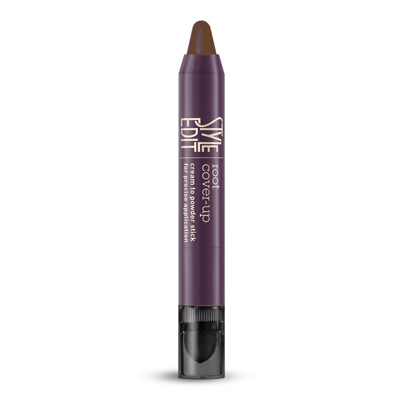 Style Edit Root Touch Up Stick - Medium Brown Hair Concealer, Temporary Gray Coverage, Premium Hair Shading Sponge Pen, 0.11 oz - Image 1