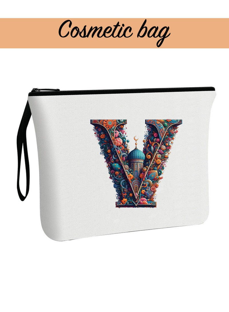 PRINTSHOP4ME Pack of 3 Initial Monogram Gift Set - Black Coffee Mug, Cosmetic Bag and Cotton Tote bag Set - Gift Set for Her - Perfect for Ramadan, School, Travel and Birthday Gift  - Image 4