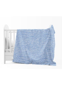 Divine Casa Divine Casa 120 GSM Microfiber Single Kids Dohar 04 Years Soft Lightweight Throw Blanket Cozy Breathable AllSeason Comfort 140 x 100 CM Rain Dash Pattern Rainy Blue 
