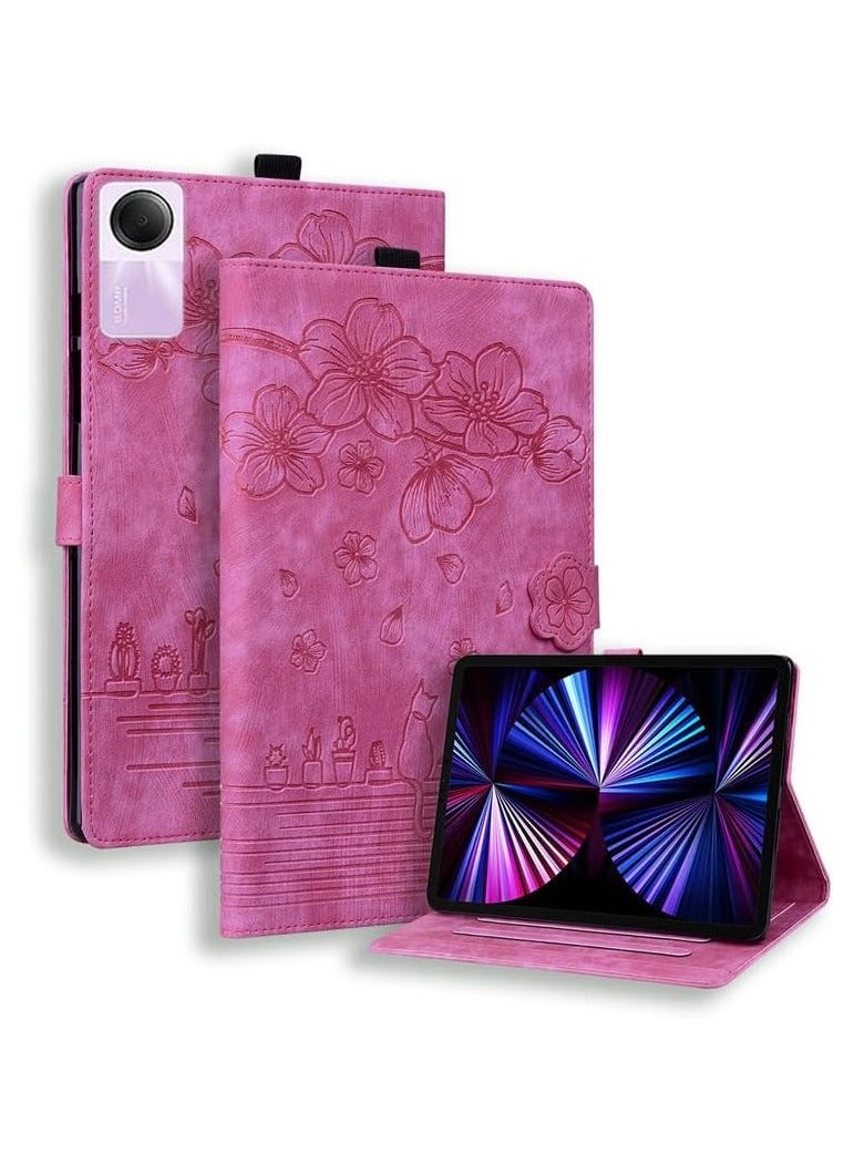 Stand Tablet Protective Cover Compatible with Xiaomi Redmi Pad SE 11inch 2023 Shockproof PU Leather Embossed Folding Stand Protective Cover Flip Case Card Slot Tablet PC Case  - Image 1