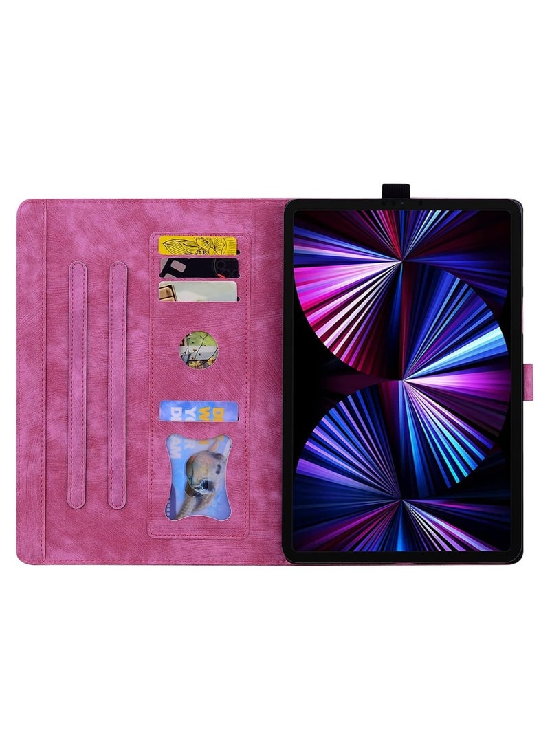 Stand Tablet Protective Cover Compatible with Xiaomi Redmi Pad SE 11inch 2023 Shockproof PU Leather Embossed Folding Stand Protective Cover Flip Case Card Slot Tablet PC Case  - Image 3