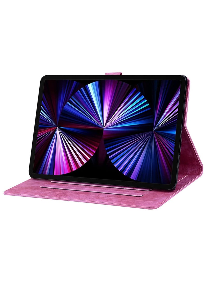 Stand Tablet Protective Cover Compatible with Xiaomi Redmi Pad SE 11inch 2023 Shockproof PU Leather Embossed Folding Stand Protective Cover Flip Case Card Slot Tablet PC Case  - Image 4