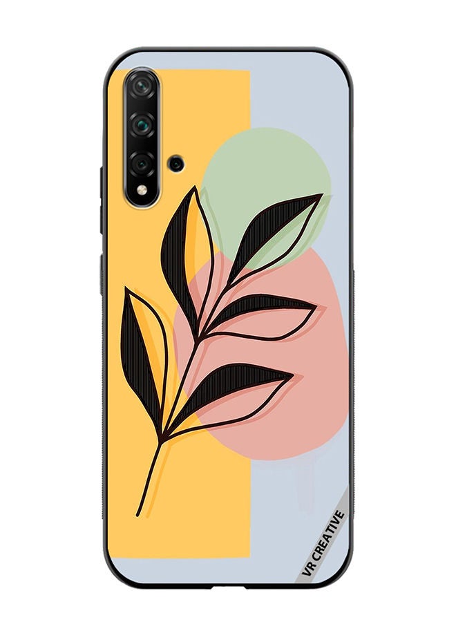 VR CREATIVE Protective Case Cover For Huawei Nova 5T Abstract Shapes And Floral Design Multicolour - Image 1