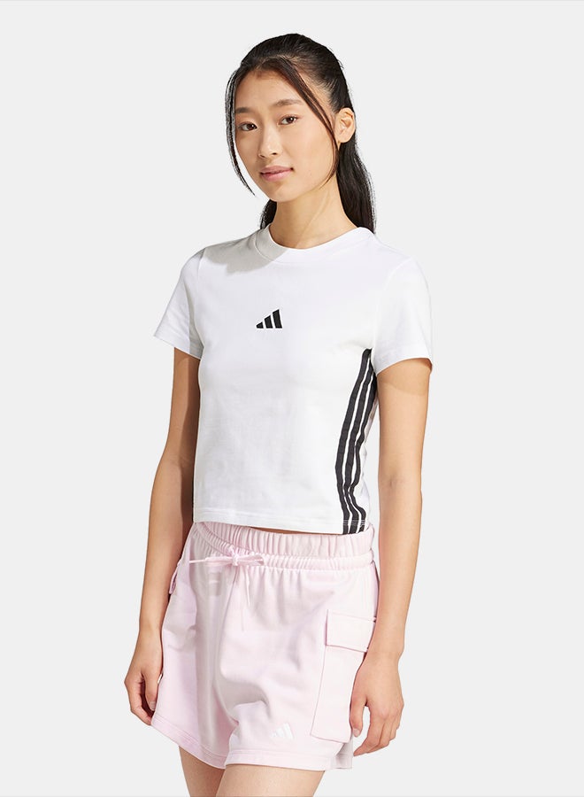 Adidas Essentials 3-Stripes Slim Baby T-Shirt - Image 1