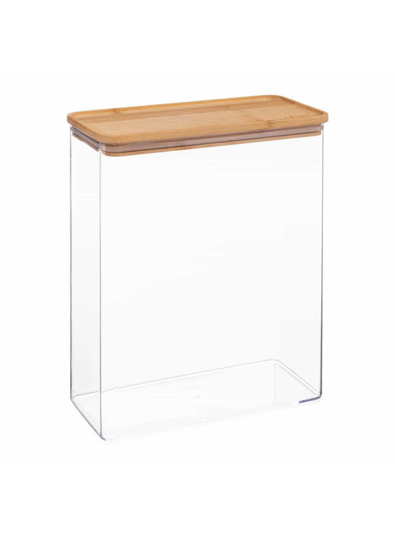 Rectangular Container W Bamboo Lid 4 3 L