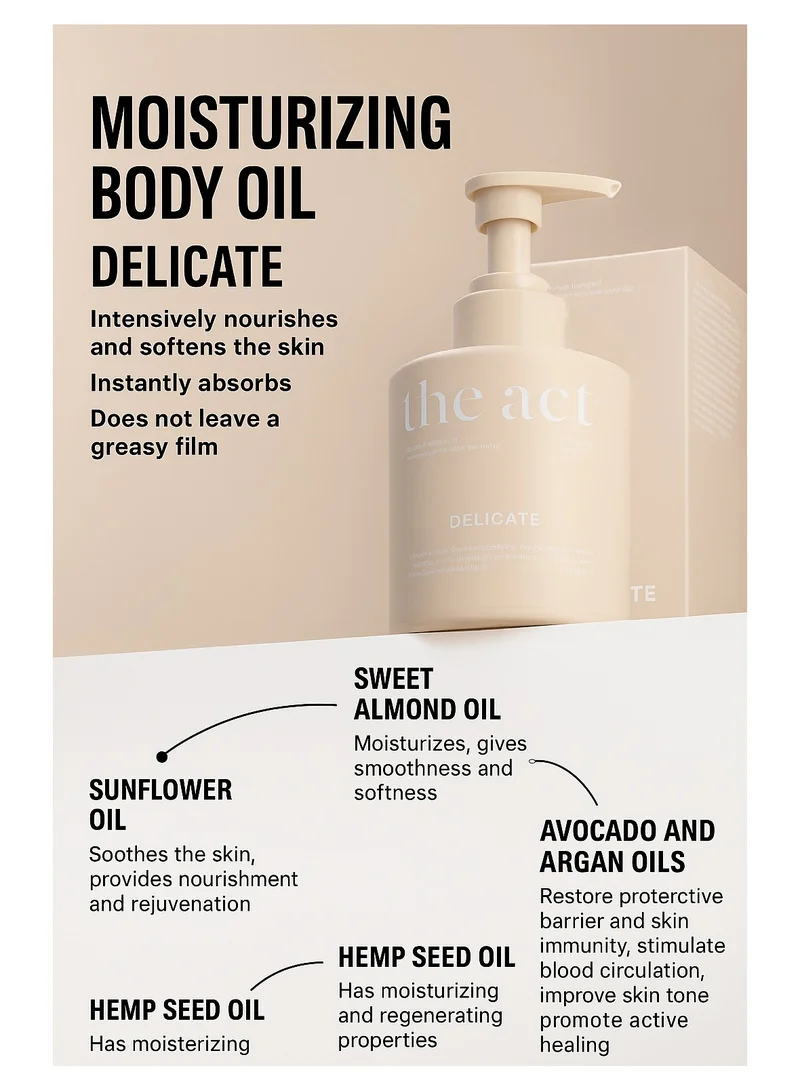 The Act massage body oil Delicate