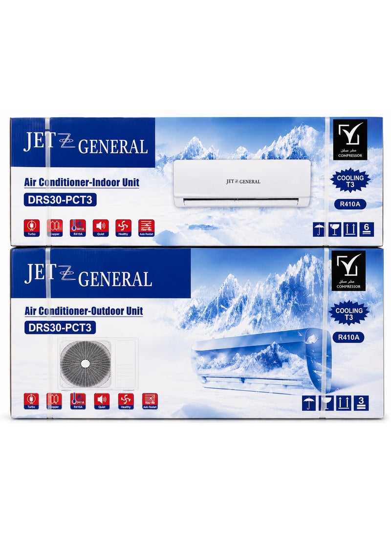 Jet General 2.5 Ton Split Wall Mounted Air Conditioner – Model DRS30-PCT3 - Image 4