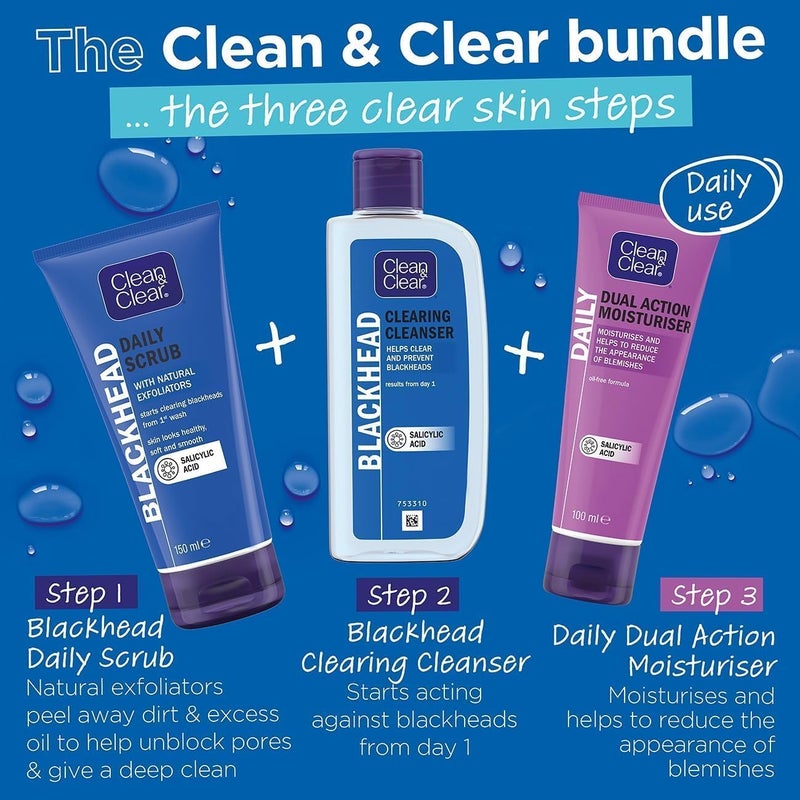 Transit damage prevent build Blackhead Daily Face Scrub, with Natural Exfoliators and Salicylic Acid, Clears Blackheads from the First Wash, for Soft, Smooth & Healthy Skin, Oil Free, 150ml Consistent steady quality - Image 4